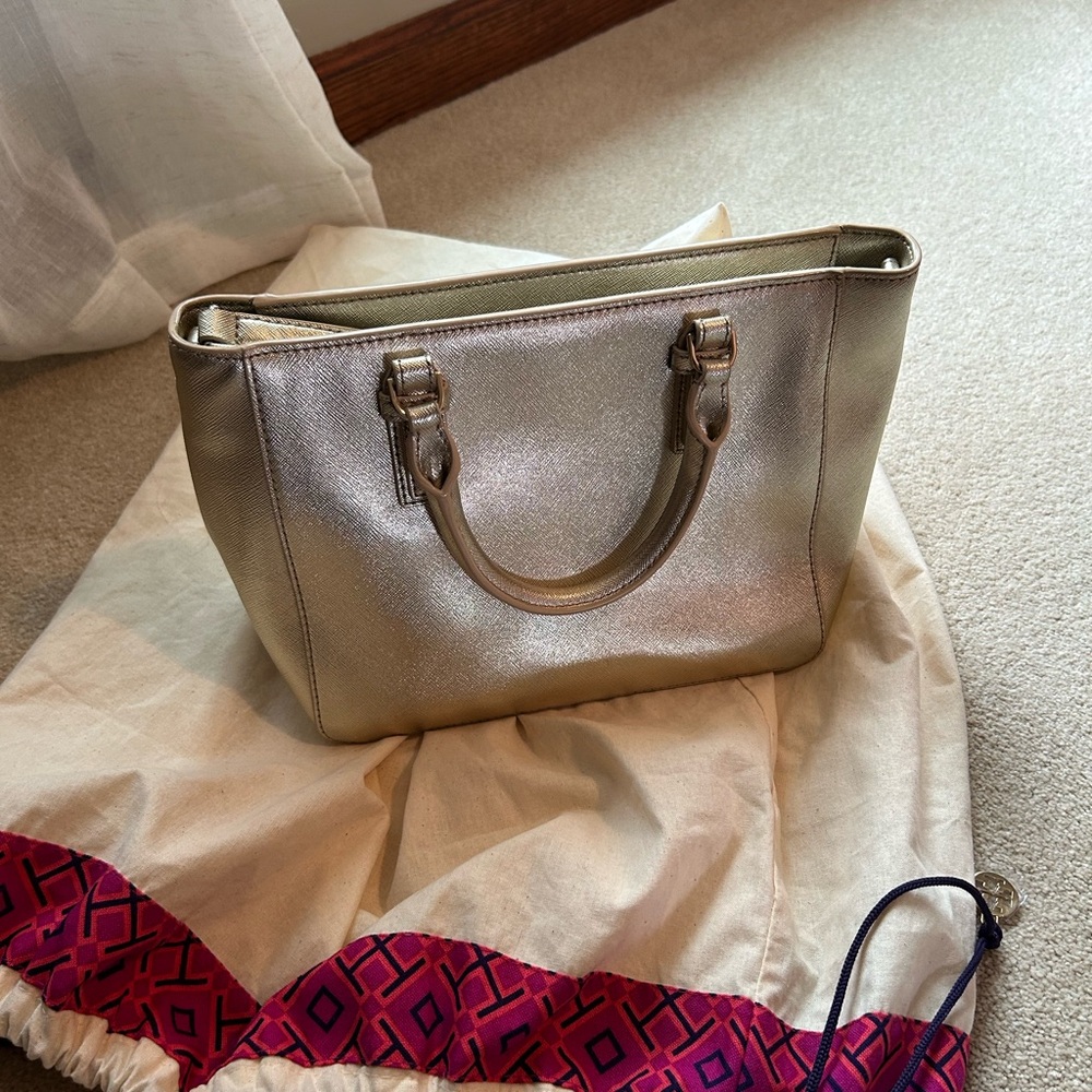 Tory Burch Gold Handbag